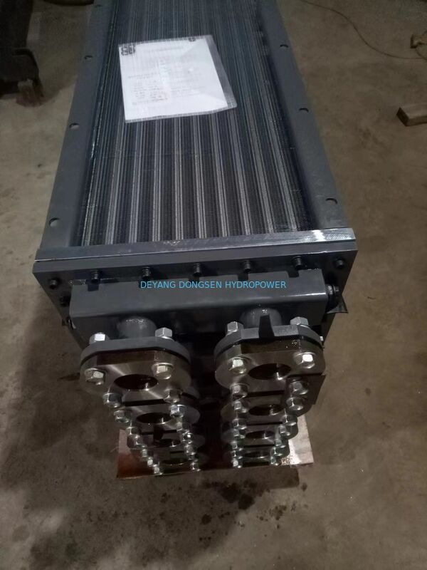 Forced Air Oil Cooler 150kW Hydro Generator Bearing Lubrication Cooling Coil Assembly