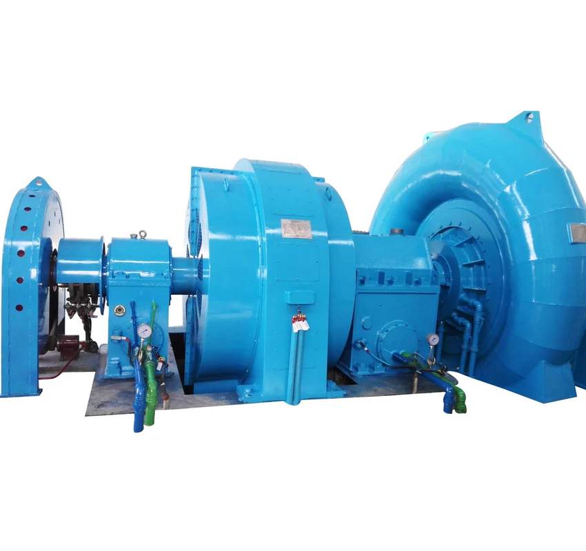 400V 800V 6.3kV 10kV Francis Hidro Turbin Jeneratörü 450-1000RPM nominal hızı ile