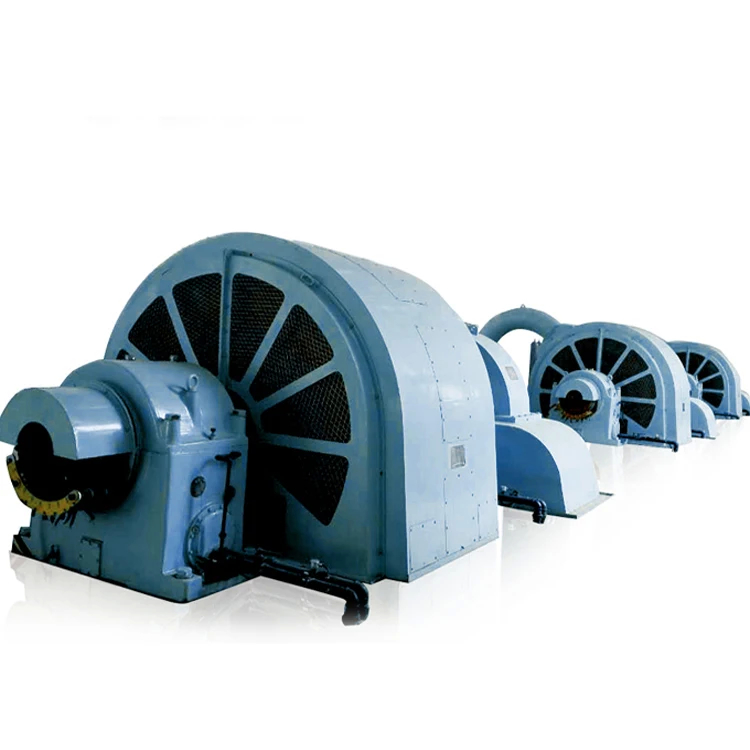 Elektrik Santrali Pelton Turbine Generator 85-95% verimlilik ve 100-1000A nominal akım