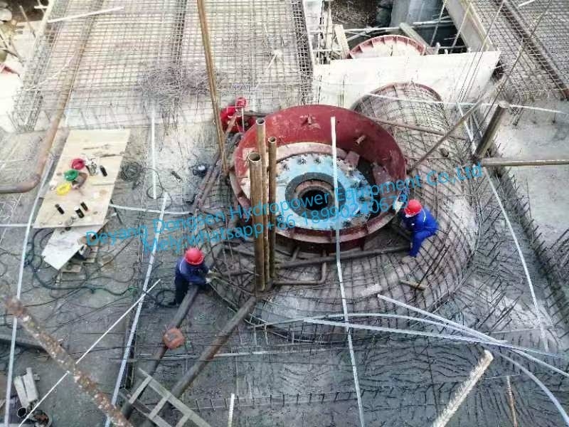 Vertikal veya yatay Francis türbine jeneratörü /% 90-96 değerli verimlilik