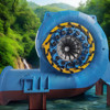 Hassas Francis Turbine Generator Paslanmaz Çelik Koşucu Malzemesi Ve Belirli Frekansı 50Hz/ 60HZ