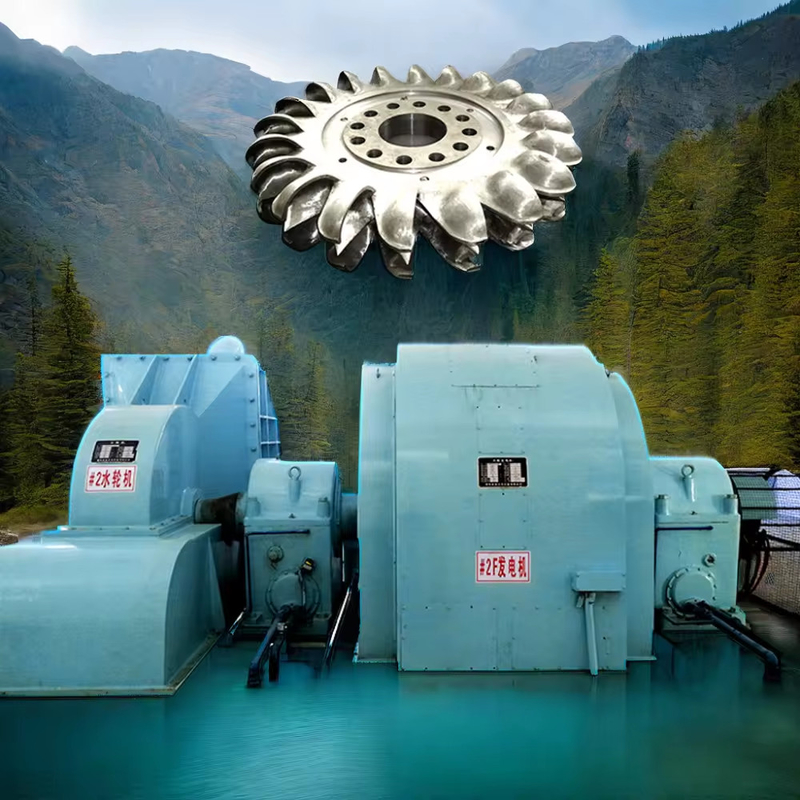 Verimlilik Su Başlığı 5m-500m Hidrotürbin Jeneratörü Özel Model 450-1000rpm 200kw-20mw