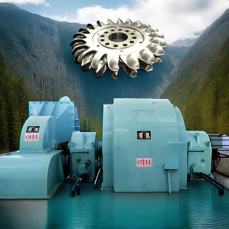 Voltaj Brushless Pelton Turbine Güç Jeneratörü IP54 yalıtımlı dökme demir / paslanmaz çelik