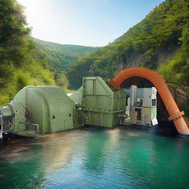 300-3000rpm Su Türbini Jeneratörü ≥50 Yıllık Hizmet Ömüri / Özel Korlor