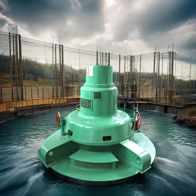 Özel Renkli Paslan Kaplan Hidro Turbin Jeneratörü 100kw-20MW