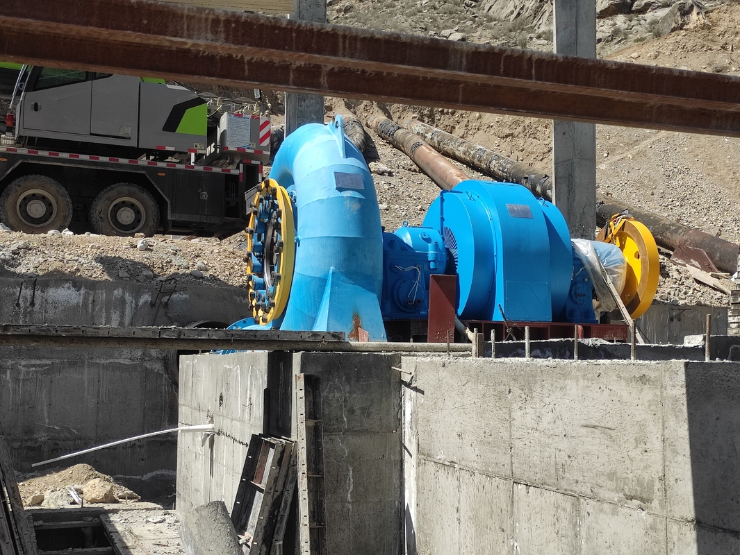 Su başlığı için yüksek dayanıklılıklı hidro türbin jeneratörü 5m-500m ve frekans 50HZ/60HZ