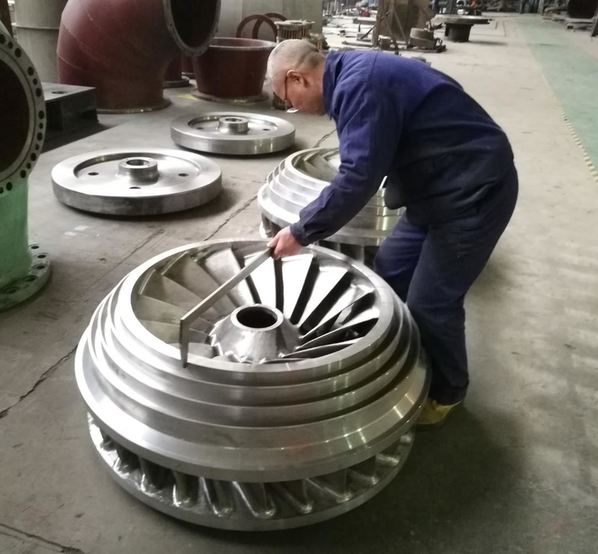 Özel olarak tasarlanmış, 450-1000 RPM'lik paslanmaz çelik koşucu ile hava soğutmalı su türbini jeneratörü
