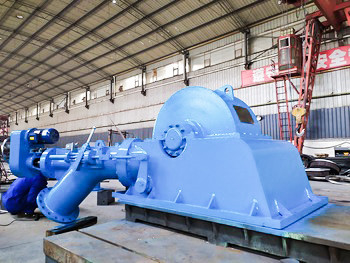 220V-11000V Turgo Turbine 50-400M Rütbeli Voltaj 200KW-30MW Rütbeli Güç