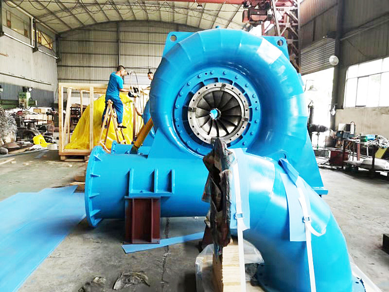 Dayanıklılık Özelleştirilmiş Model 5m-500m Su Başlığı 50HZ/60HZ Frekanslı Hidro Turbin Jeneratörü