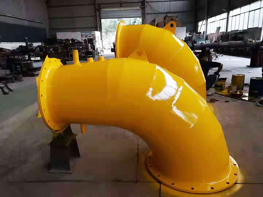 Hidro Santral Sarı Renkli Francis Tipi 500kw Su Türbini Jeneratörü