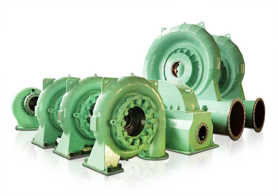 Verimlilik Francis Hidrolik Turbin Jeneratörü 450-1000RPM 400V-10kV 20m-300M Su Başlığı