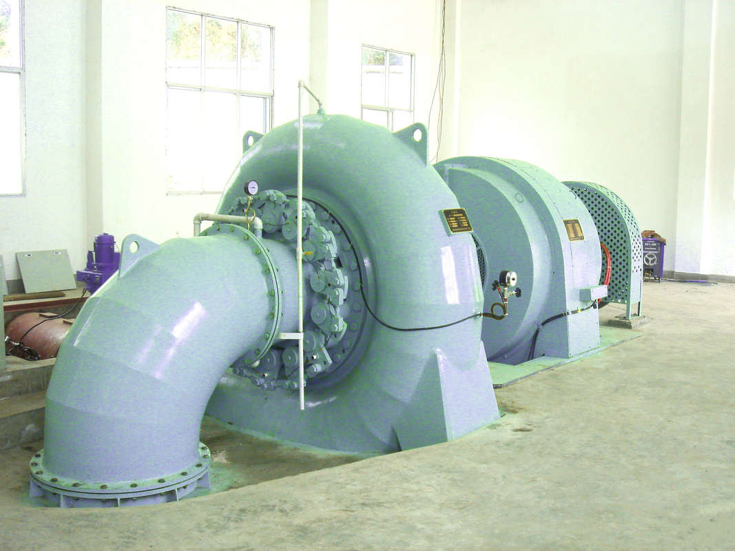 Paslanmaz Çelik Otomatik Francis Turbine Jeneratörü 10kV Rated Voltaj 300KW-20MW Güç