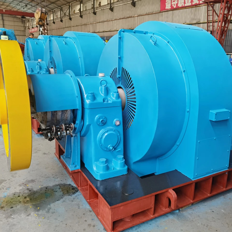 Paslan Kaplan Hidrotürbin Jeneratörü 100-20MW 0.8-0.9 Güç Faktörü Özel Renk