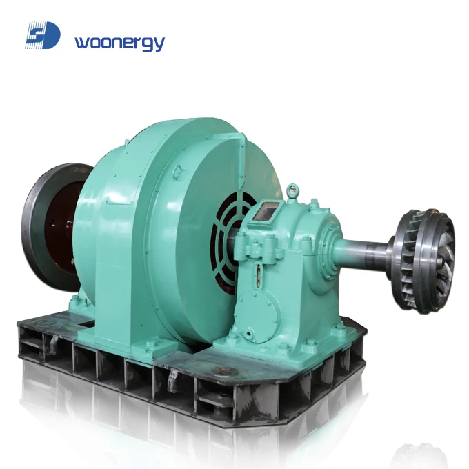 Dikey fırçasız su türbini jeneratörü 200kw-20mw Güç çıkışı İç / Dış Yerleştirme 50Hz/60Hz