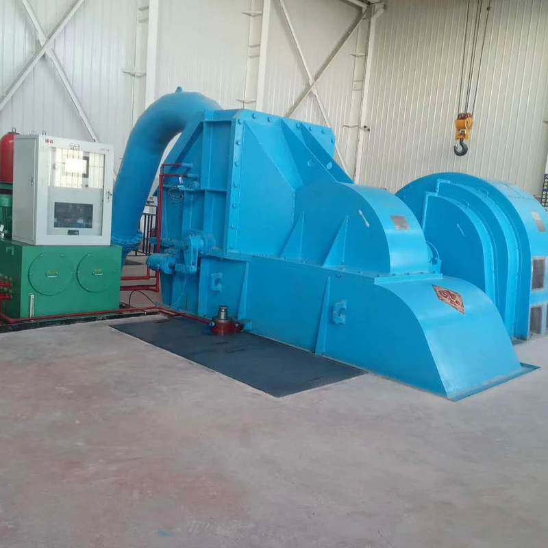 100kw-50mw 6-10kV F Değerli Frekanslı Paslanmaz Çelik Koşucuyla Pelton Turbine Jeneratörü