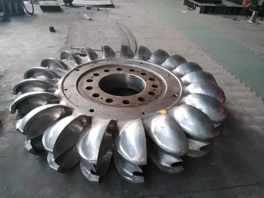 Dayanıklılık Çelik Hidrotürbin Jeneratörü 5m-500m Su Başlığı Frekansı 50/60HZ Güç üretimi için