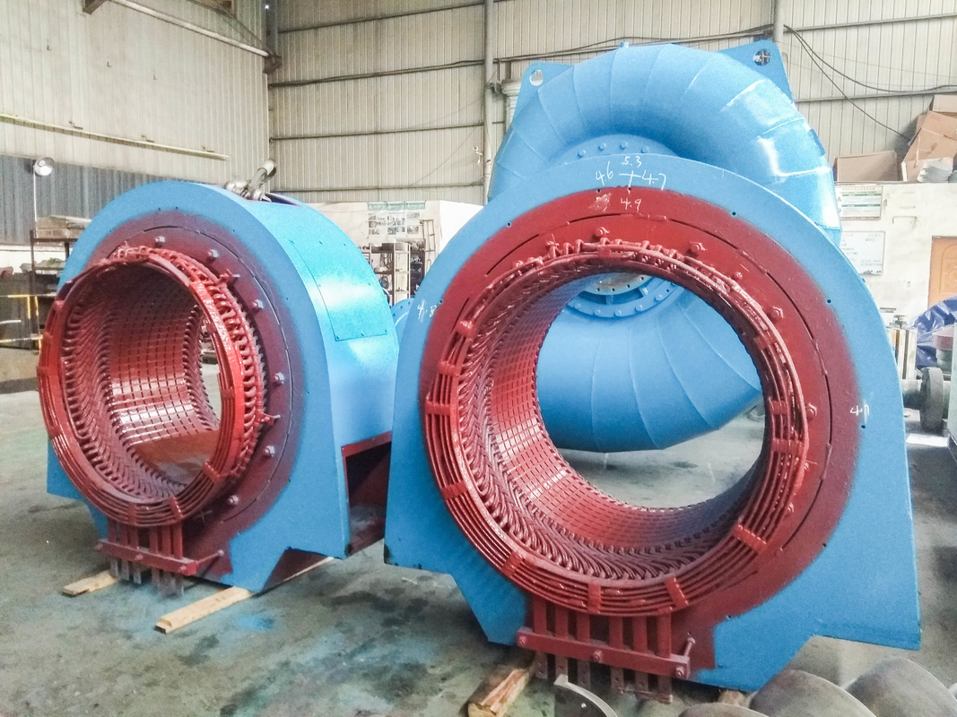 Dayanıklılık Çeşitli Su Başlıkları için 50HZ/60HZ Frekanslı Çelik Hidrotürbin Jeneratörü