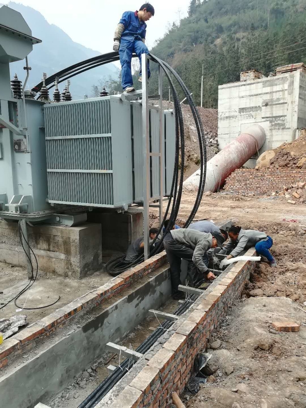Dikey fırçasız su türbini jeneratörü 200kw-20mw Güç çıkışı İç / Dış Yerleştirme 50Hz/60Hz