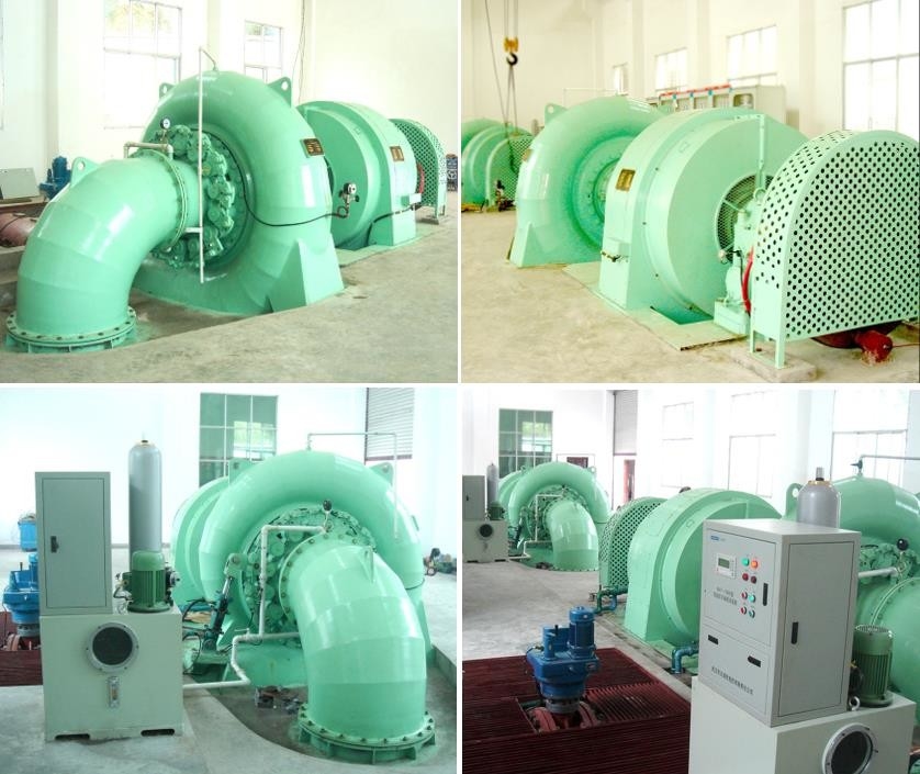 Paslanmaz Çelik Pelton Turbine Güç Jeneratörü Hava/Yağ Soğutması ile - 100-1000A Akım