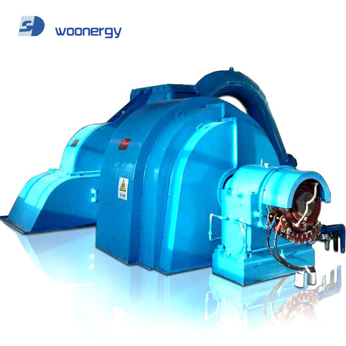 60Hz Frekanslı 10kV Pelton Turbine Jeneratörü dökme demir / paslanmaz çelik inşaat hava / yağ soğutması