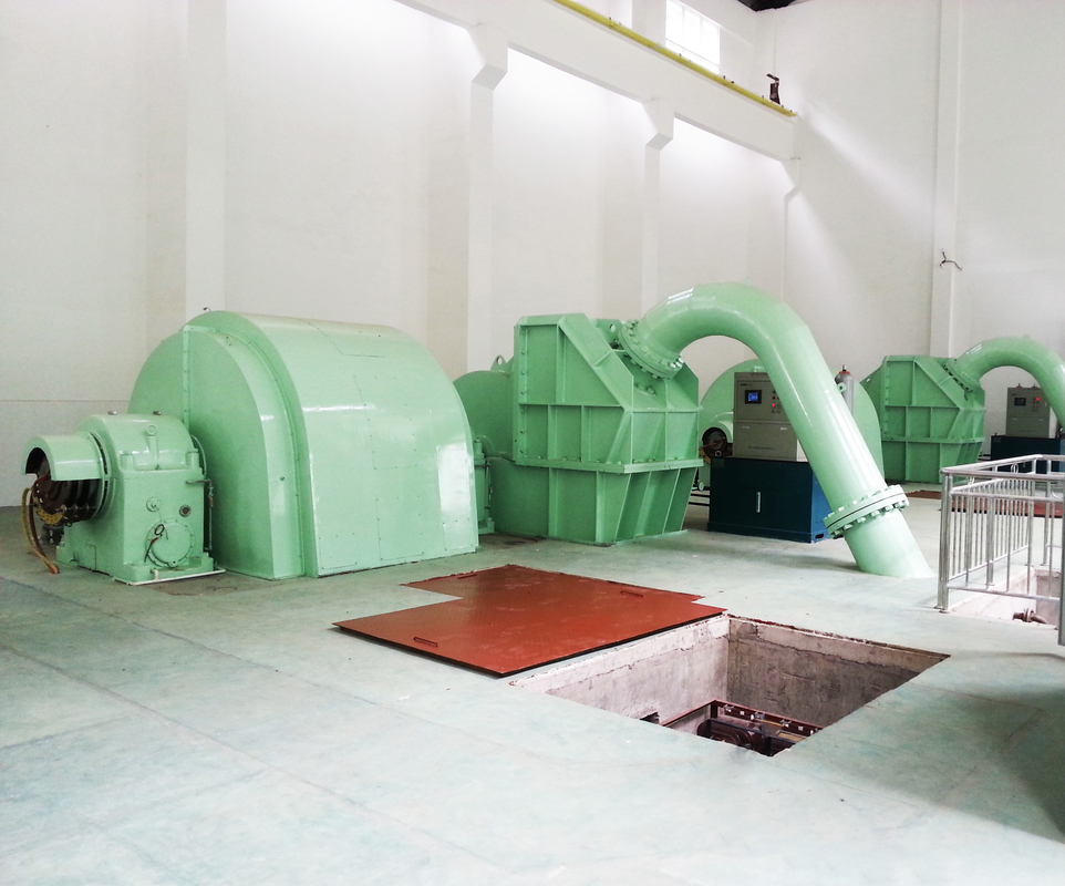 Standart Hız 6-10kV Pelton Hidrotürbin Jeneratörü Birimi Hava/Yağ Soğutma Mikro Vali