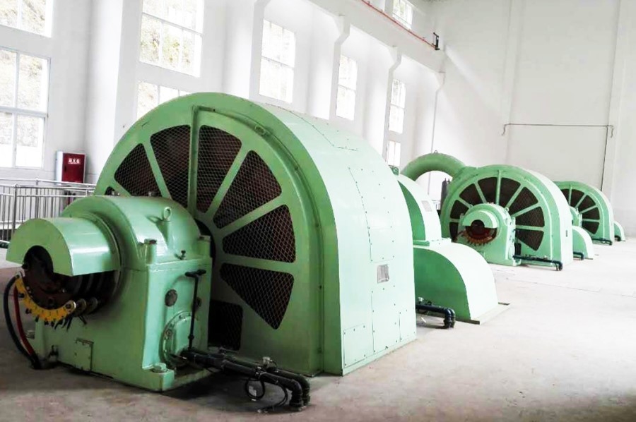 Özel Dayanıklılık Paslanmaz Çelik Koşucu ile hidro türbin jeneratörü 450-1000 rpm'de güç üreten