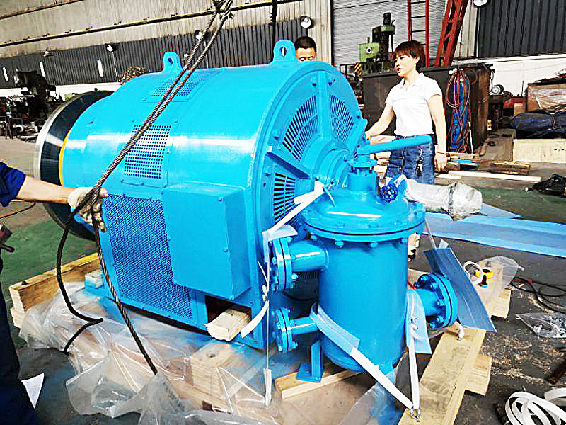 Dikey Su Türbini Jeneratörü 200kw-20mw Güç Çıktısı Belirlenmiş Frekans 50Hz/60Hz Özel Renk Hava/Su
