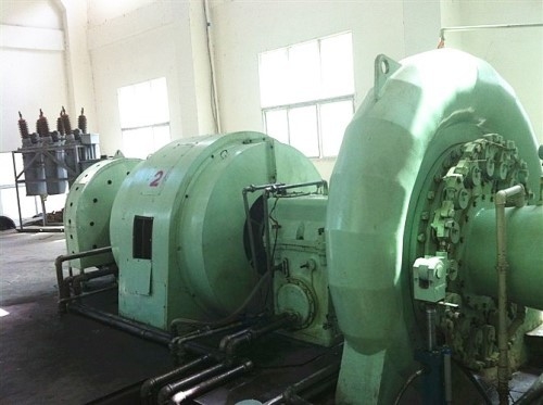Özel Dayanıklılık Paslanmaz Çelik Koşucu ile hidro türbin jeneratörü 450-1000 rpm'de güç üreten