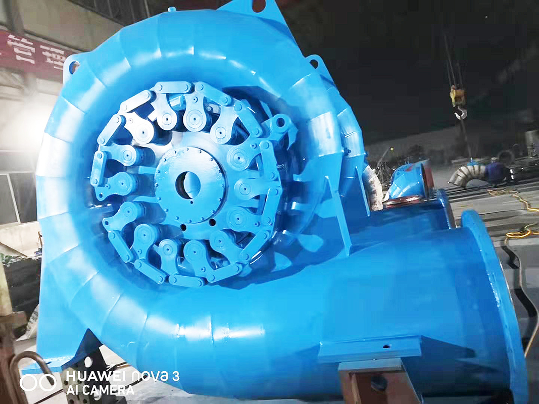 Su türbini jeneratörü dikey kurulum 200kw-20mw Güç çıkışı fırçasız heyecanlandırma modu