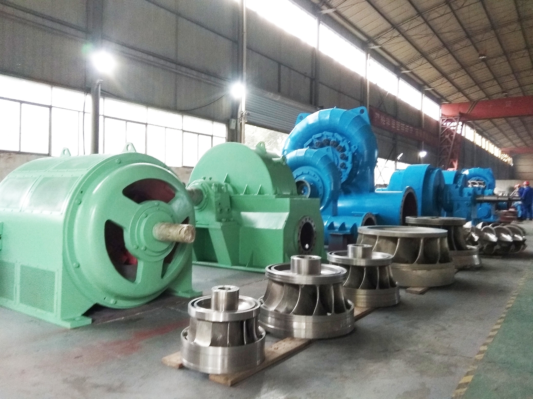Otomatik 400V 800V 6.3kV 10kV Rating Voltage Francis Turbine Generator Rated Power 300KW-20MW ile