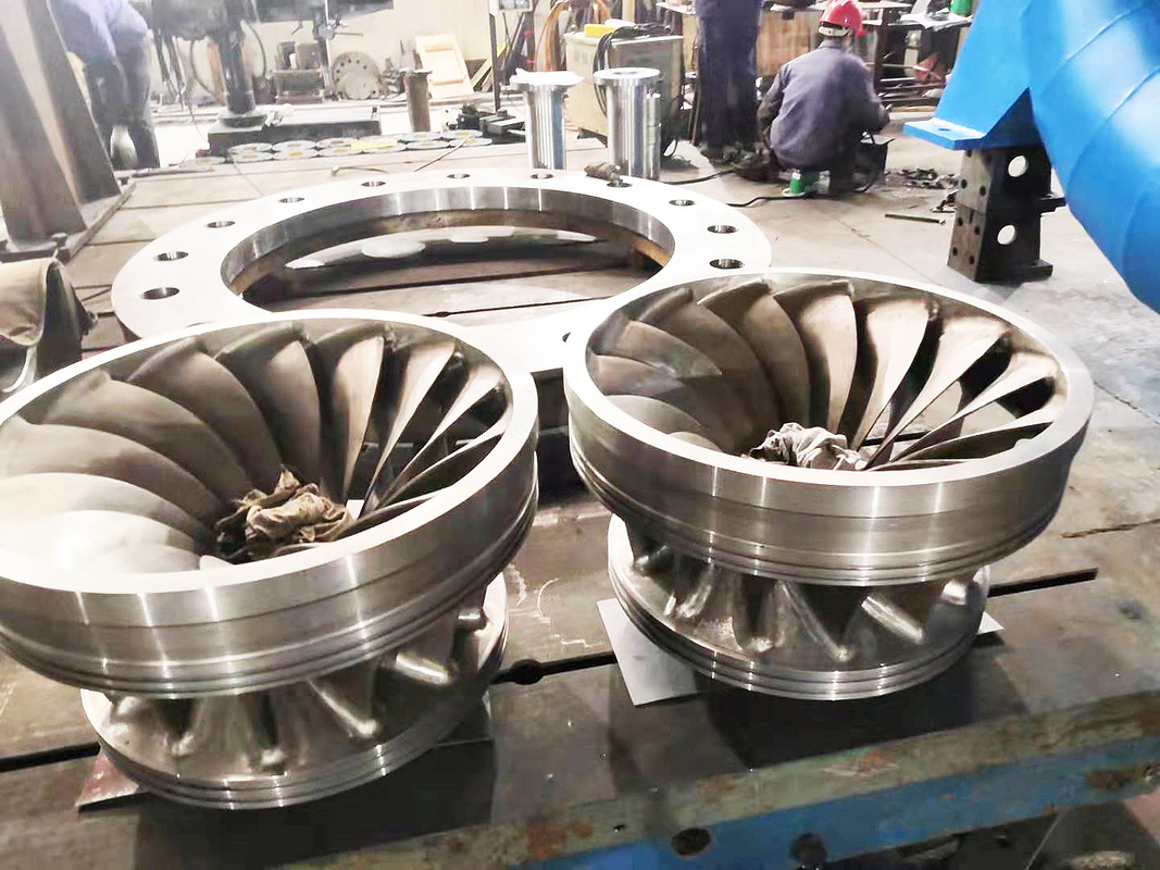 Paslanmaz Çelik Otomatik Francis Su Türbini Jeneratörü 6.3kV Dikey veya Yatay Kurulum
