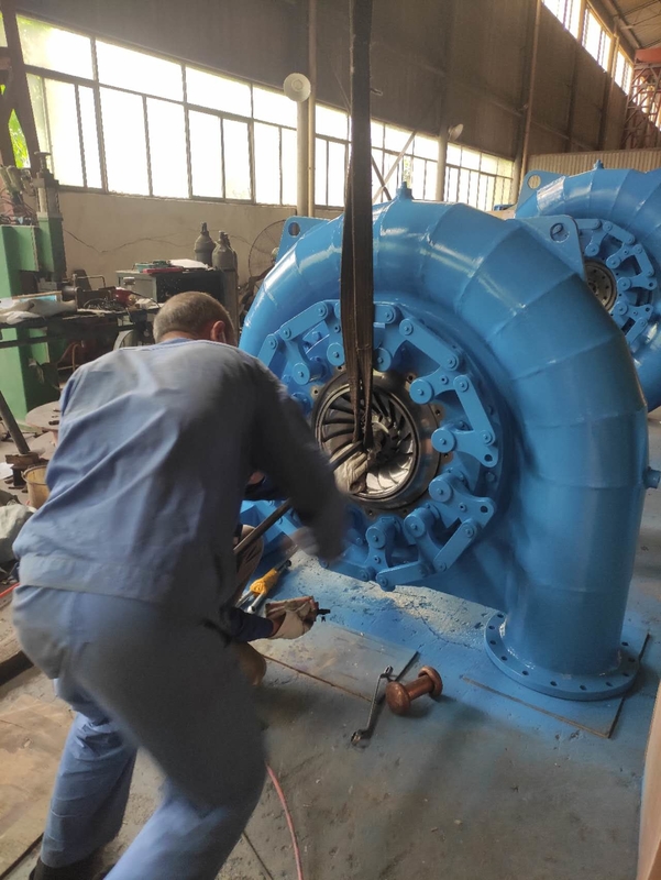 Özel 50HZ/60HZ hidro türbin jeneratörü 450-1000rpm Su başlığı 5m-500m En iyi verimlilik için