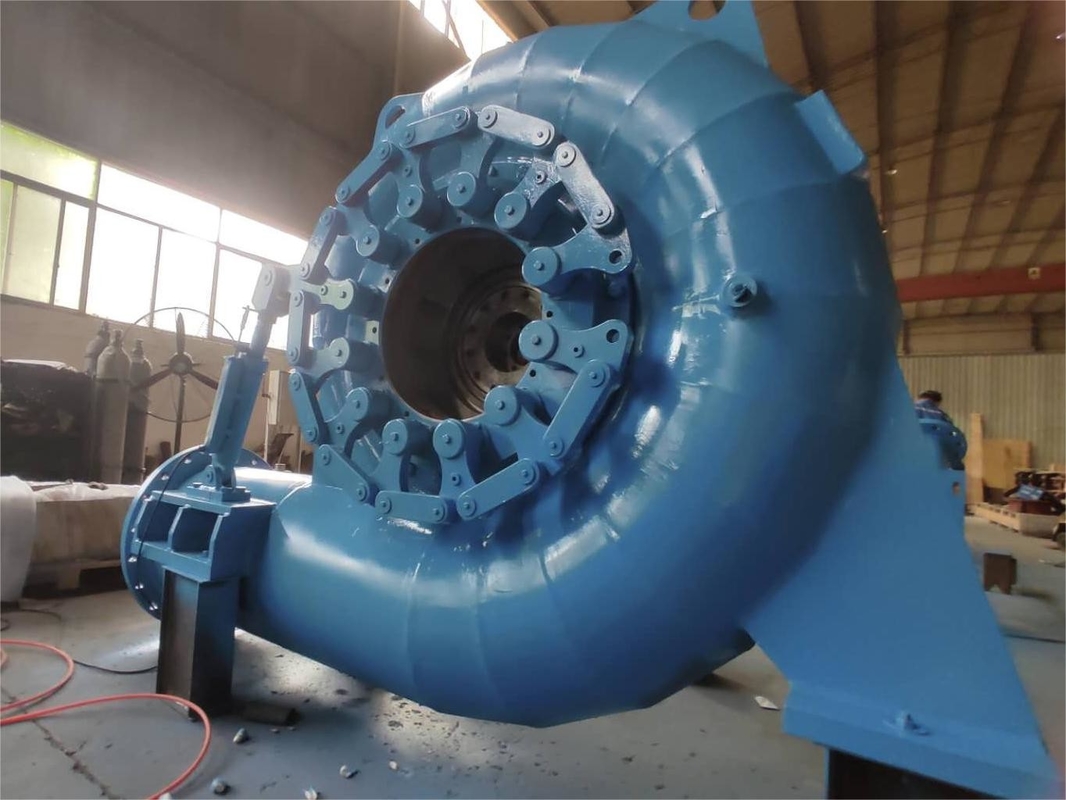 Kapasite Çelik Kaplan Hidrotürbine Francis Hidrotürbine 200kw-20mw Güç ölçeği için özel model