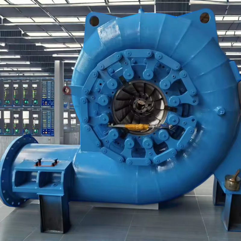 Pürüzsüz Su Türbünü Jeneratörü 450-1000 RPM Otomatik/El Kontrolü 220V-690V Özel Renk