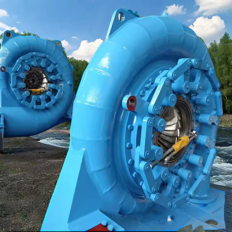 Su türbini jeneratörü dikey kurulum 200kw-20mw Güç çıkışı fırçasız heyecanlandırma modu