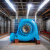 Dayanıklılık 5m-500m Su Başlı Hidrotürbin Jeneratörü 50HZ/60HZ Frekansı için 450-1000rpm