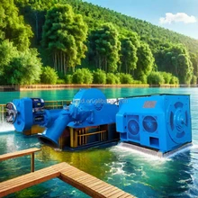 220V-11000V Turgo Turbine 50-400M Rütbeli Voltaj 200KW-30MW Rütbeli Güç