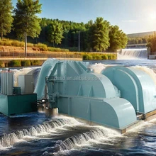 Özel tasarlanmış 100kw-50mw Pelton Turbine Enerji Jeneratörü 50/60Hz yüksek başlı