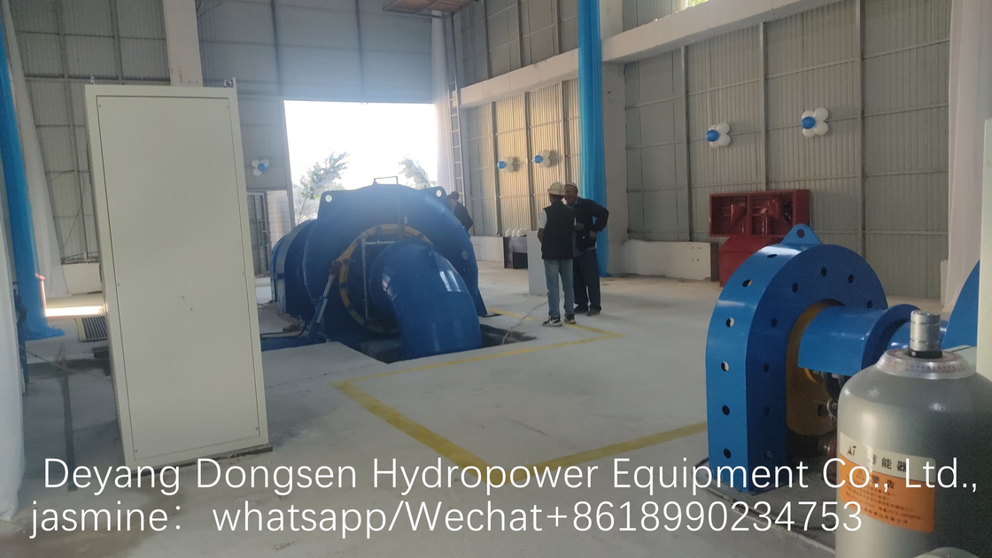 Otomatik kontrolü olan dikey veya yatay 1000kw Francis Su Türbini Jeneratörü