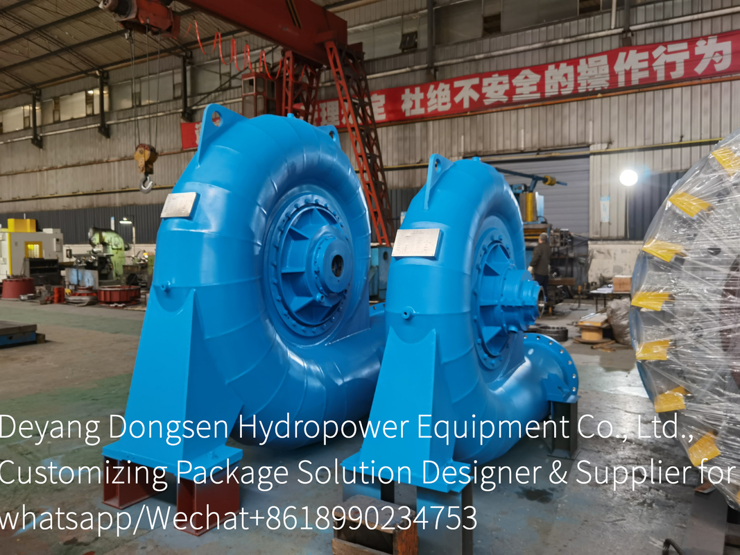 Otomatik / El Su Türbini Jeneratörü 450-1000RPM nominal voltajlı