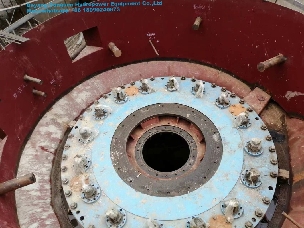 90-96% verimlilik hidroenerji için hidro türbin jeneratörü 5m-500m Su başlığı 450-1000 RPM