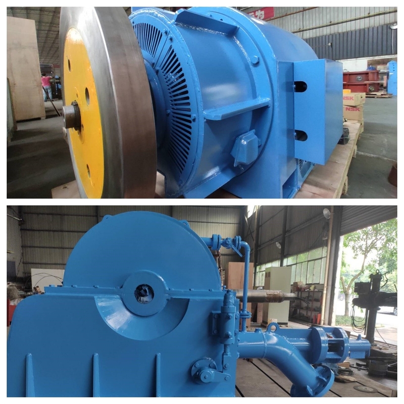 Altın demir Pelton Wheel Turbine Generator Güç üretimi için 100A-1000A 100KW-50MW değerli akım