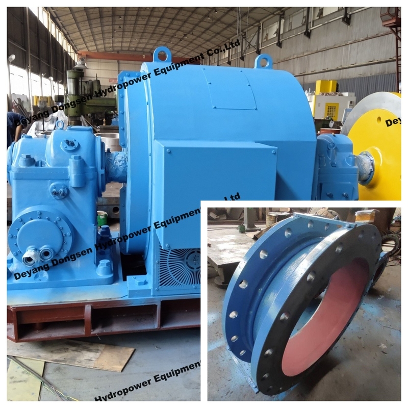 Yüksek Başlı Su Türbünü / Su Başları için Francis Turbine Jeneratörü 5m-500m