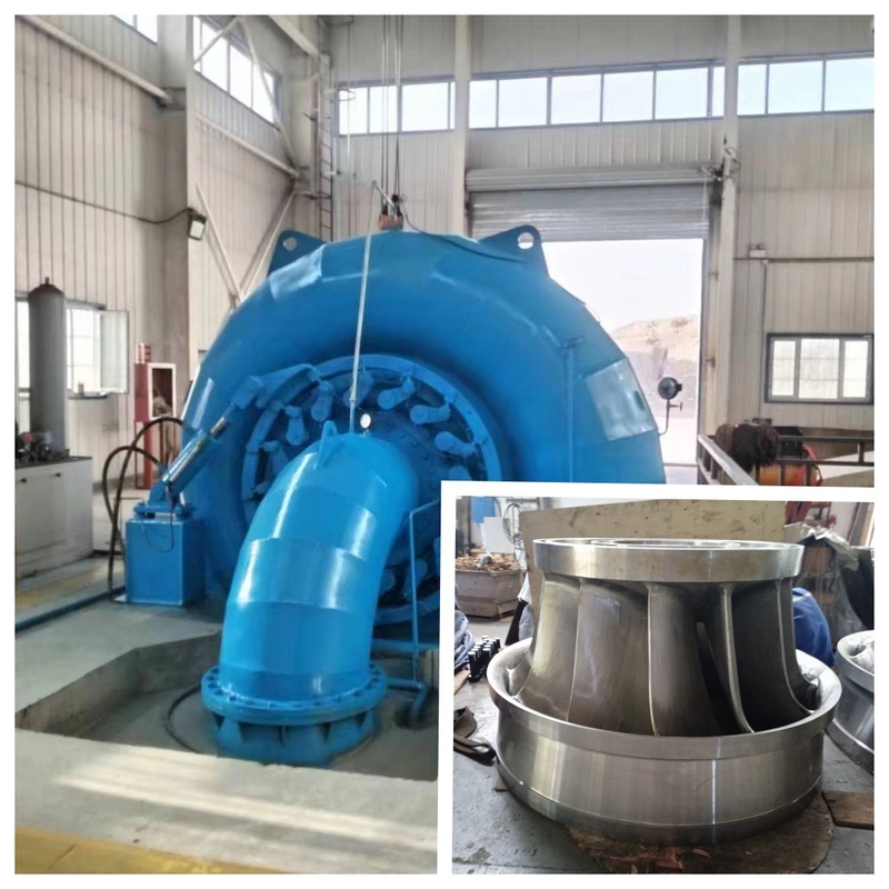 Çevre dostu 50HZ/60HZ Küçük hidro türbin jeneratörü düşük su başlığı için 5-500m
