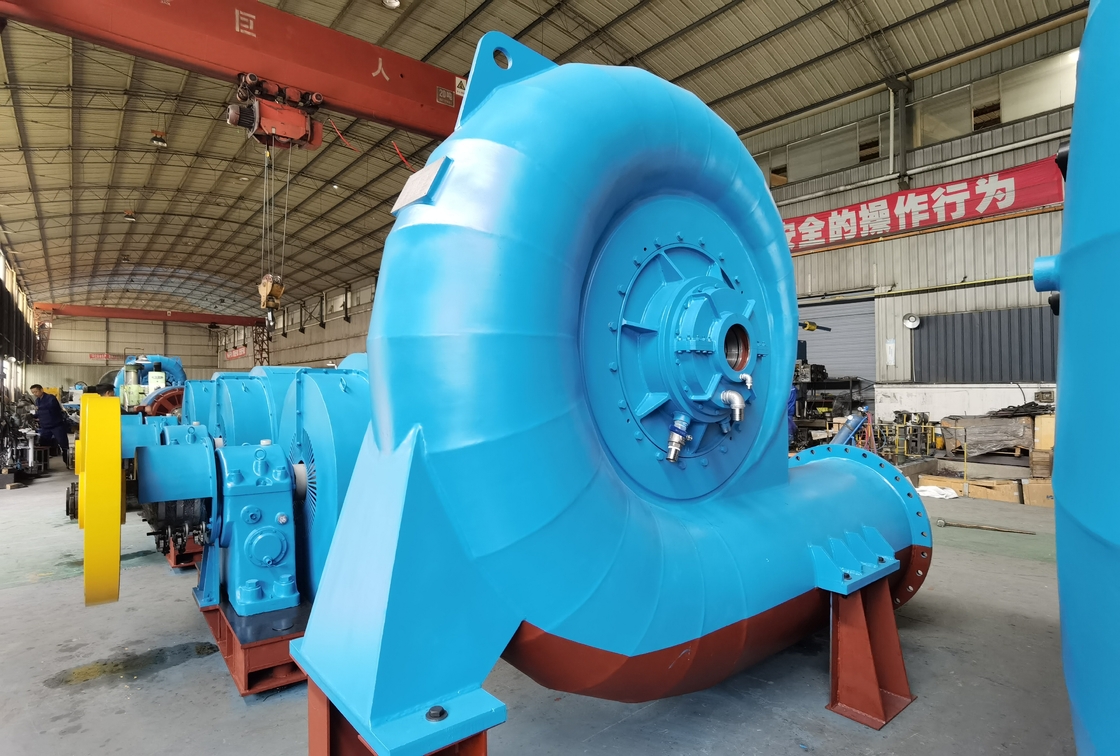 200kw-20mw Su türbini jeneratörü Dikey / yatay kurulum Uzun kullanım süresi