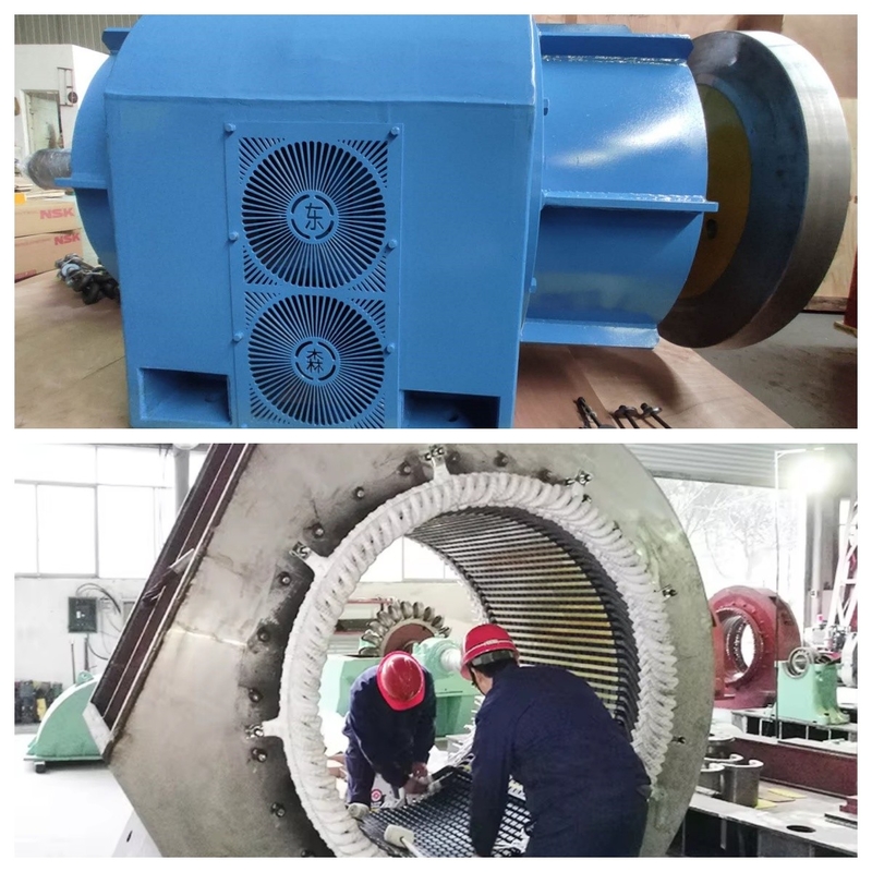 Otomatik Kontrol: 450-1000 RPM Hız aralığı ile Stik Silikon Harekete Su Türbini Jeneratörü