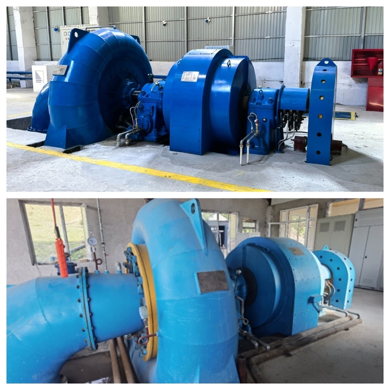 Yüksek Başlı Su Türbünü / Su Başları için Francis Turbine Jeneratörü 5m-500m