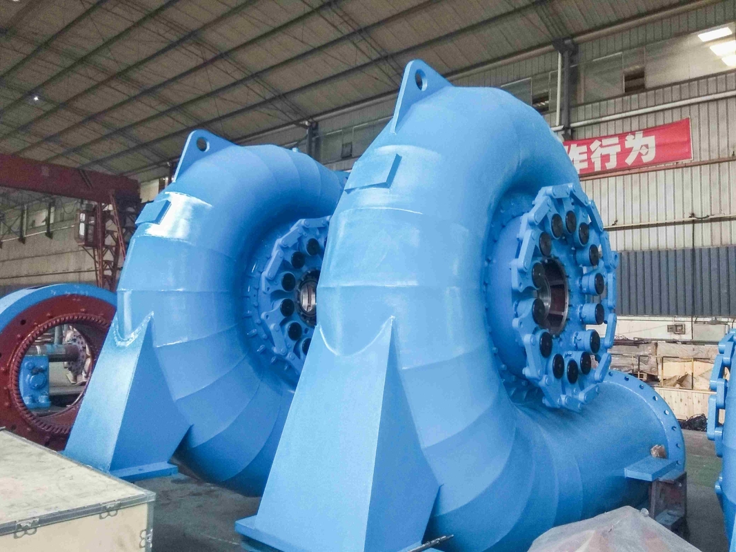 Su Başlığı aralığı Hidroturbin jeneratörü 5m-500m Yüksek başlık uygulamaları için mükemmel