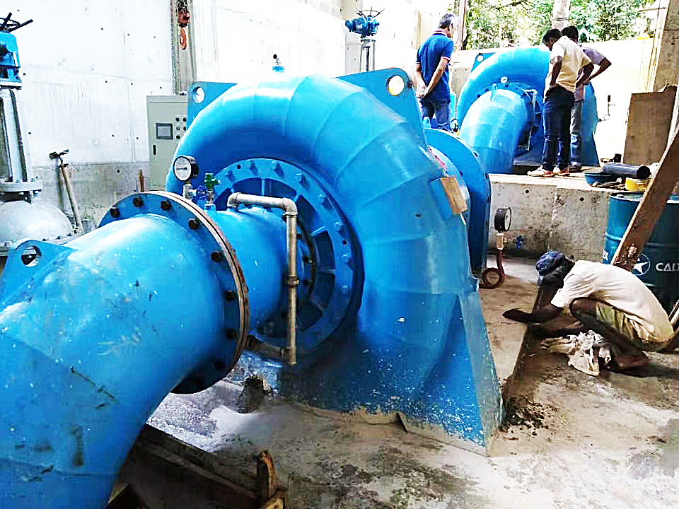 Su Başlığı aralığı Hidroturbin jeneratörü 5m-500m Yüksek başlık uygulamaları için mükemmel