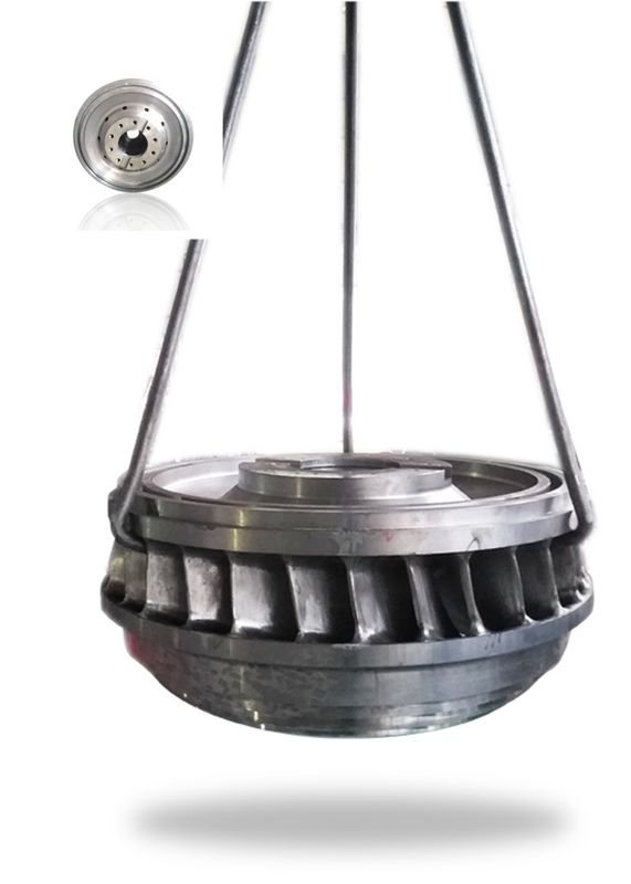 Hidroelektrik Üretimi Hidro Türbin Çarkı, Özelleştirilmiş Kanat Uzunluğu ve 300rpm Nominal Rotor Hızı